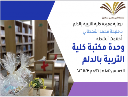 The Library Unit ends its programs and activities for the academic year 1443 AH